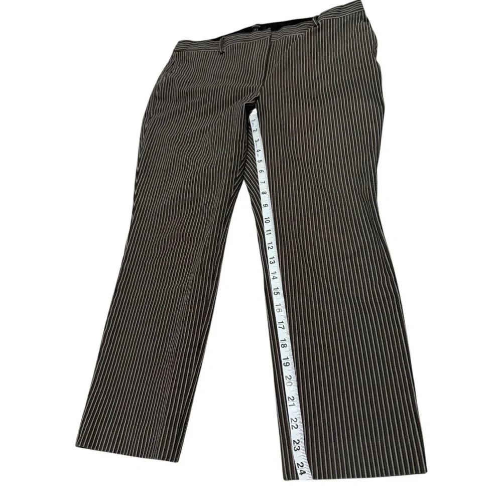 Theory Treeca 4 Stripe Stretch Pants Style K0104207 Size‎ 10 Slim Fit Trousers